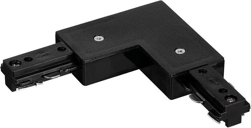 LEONLITE H Track L Connector, H Type Single Circuit 3-Wire-1 Track Lighting Kit, UL Listed, Flame Retardant Material, for H Track System, Black - Image 1